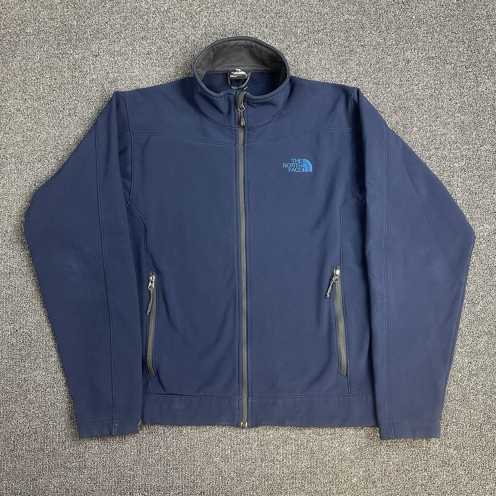 The North Face Jacket Apex Bionic Solid Navy Blue Mens Smallā Full Zip Softshell